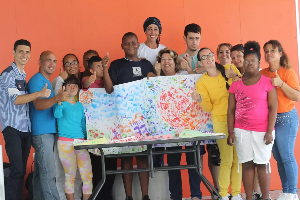 Talleres durante 11na Jornada de Apoyo a las personas con discapacidad y sus familias de Cáritas Habana 1 AnyConv.com habana 1 1