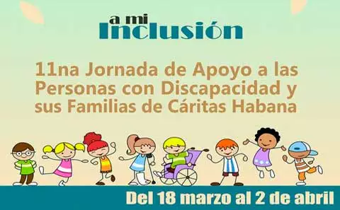 Jornada de Apoyo a las Personas con Discapacidad y sus Familias en Cáritas Habana 3 a mi inclusion