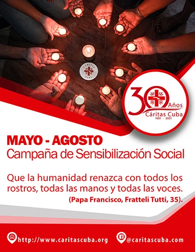 Convoca Cáritas Cuba Campaña de Sensibilización por la Covid 19 1 campanna sensibilizacion caritas cuba 2021 cartel cierre