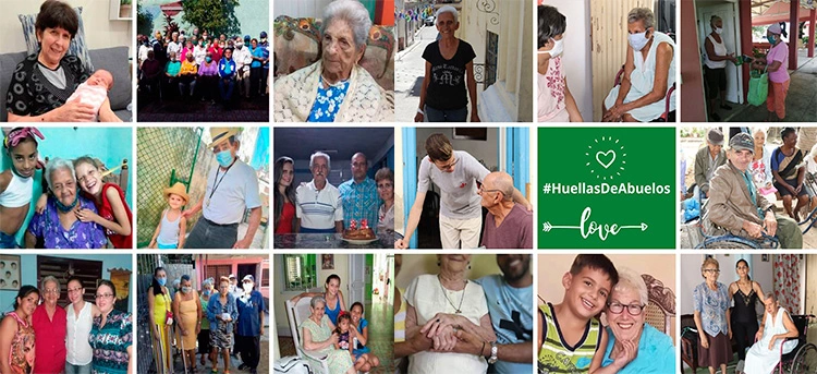 caritas cuba dia abuelos celebracion redes sociales huellas de abuelos colash fotos