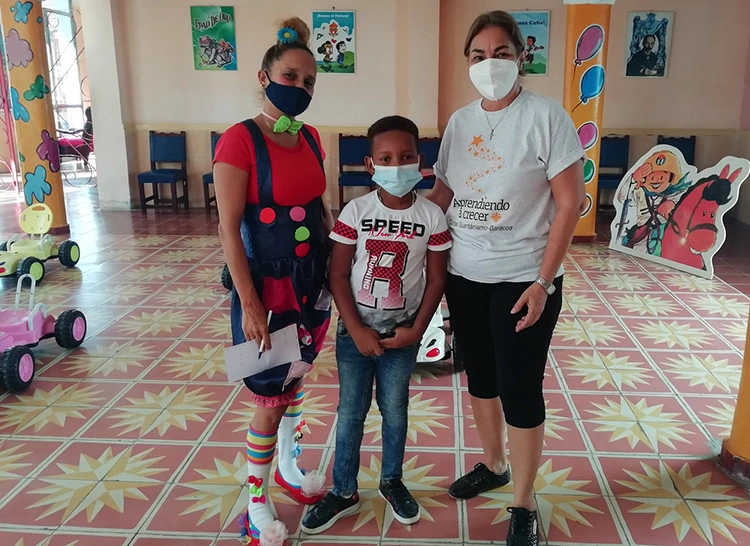 caritas cuba familias personas con discapacidad Guantanamo navidad 2021 actividad ludoteca 1