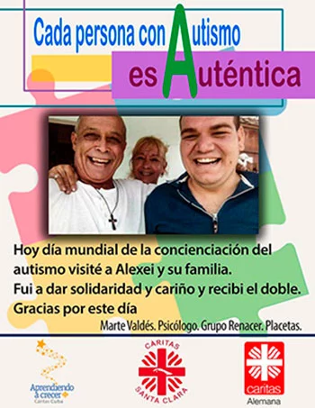 Celebra Cáritas en Cuba Día Mundial de Concienciación sobre el Autismo 1 caritas cuba santa clara dia autismo visitas beneficiarios
