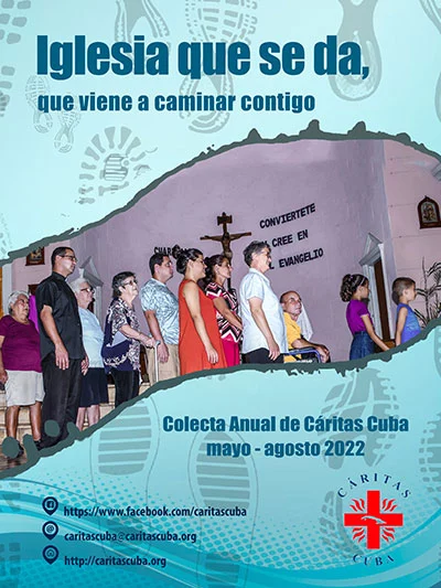 cartel colecta anual caritas cuba 2022 Cienfuegos