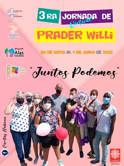 “Servicio y los principios de subsidiariedad” 2 jornada sindrome prader willi caritas habana cuba cartel 2022