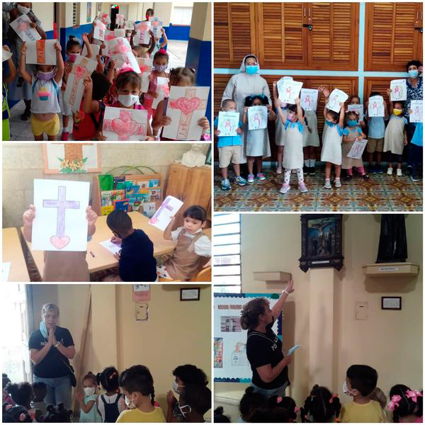 Guarderías de Cáritas Habana y Cáritas Ávila comparten la alegría de la Pascua 8 ninnos caritas cuba habana gdh iglesia catolica acompanamiento mayo 2022