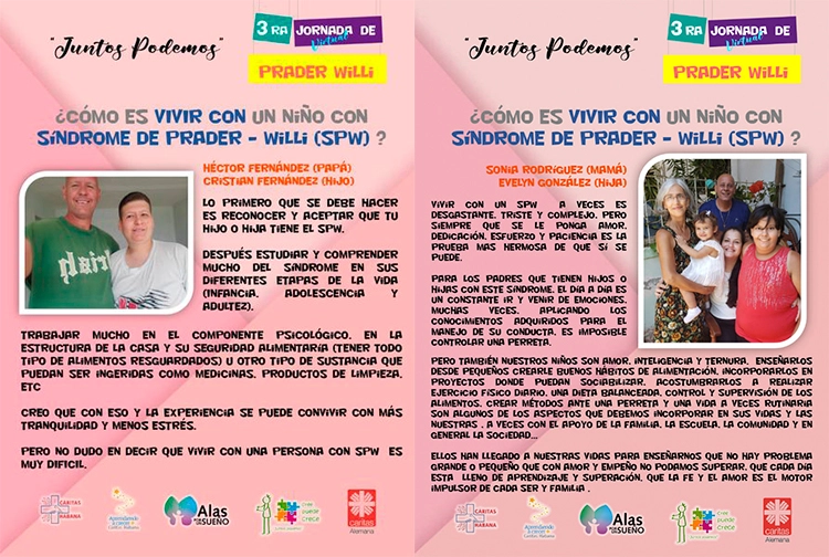 “Servicio y los principios de subsidiariedad” 3 testimonio familias prader willi cuba caritas habana 2022