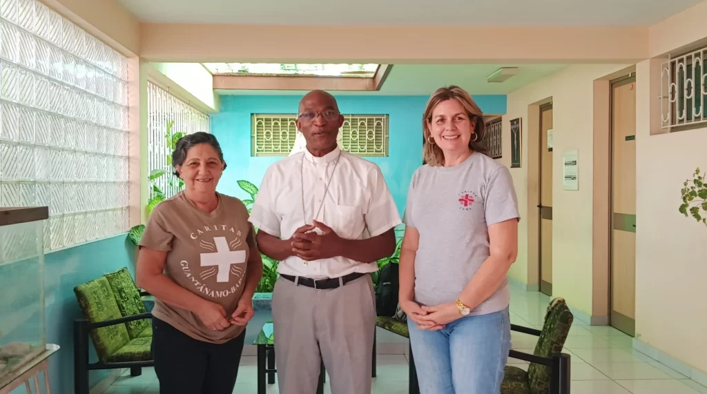 Acompanamiento Obispo Caritas Cuba y Gtmo