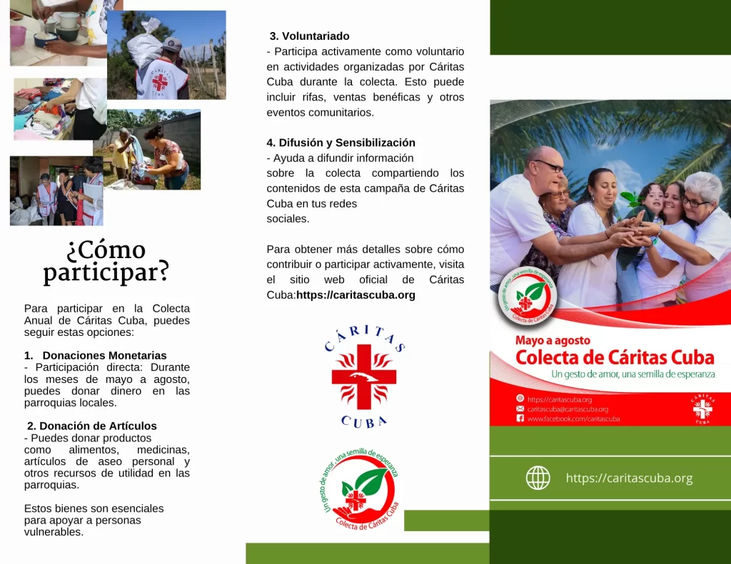 Folleto Triptico Colecta Caritas Cuba 2025 2