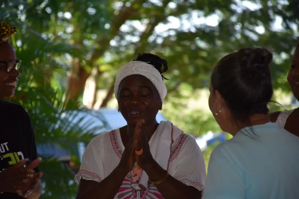 Voluntaria del comedor La Colonia
