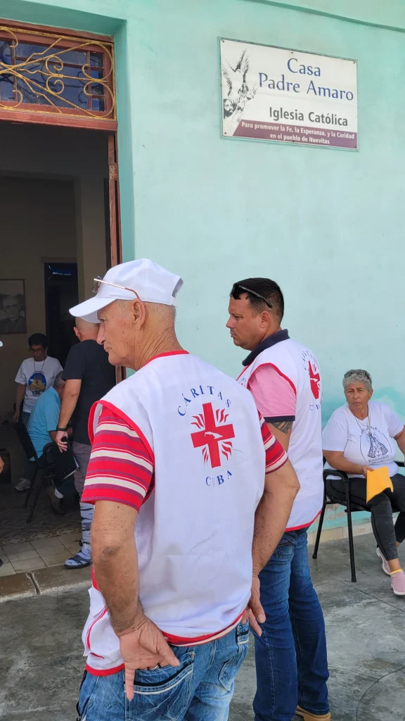 Equipo de Caritas prepara entregas del donativo en Nuevitas Camaguey 2